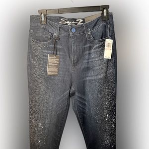 STAND OUT Limited Edition Seven7 Jeans High Rise Skinny Rhinestone
